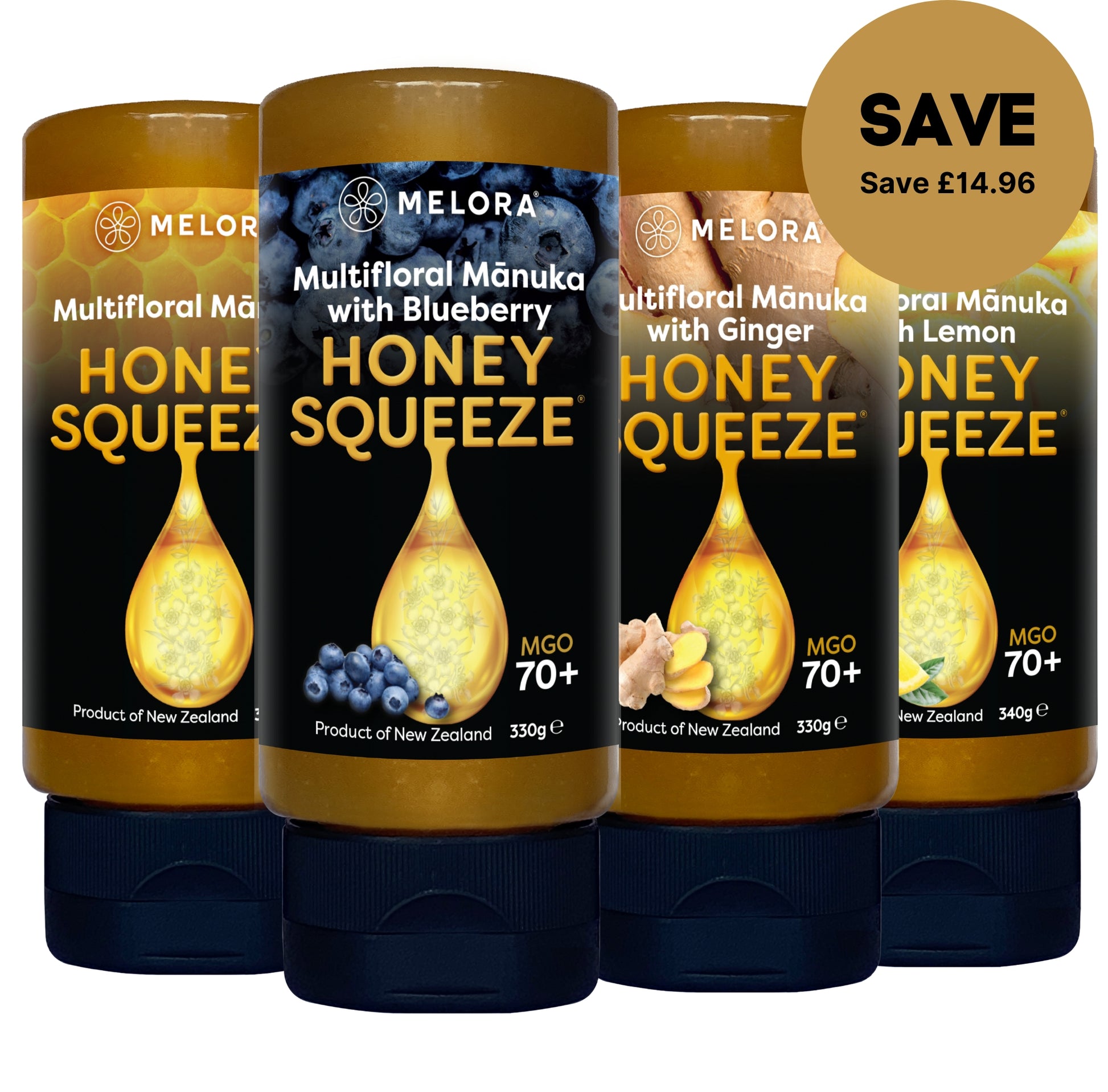 Intense Squeezy Breakfast Mixed Flavour Pack - Melora UK