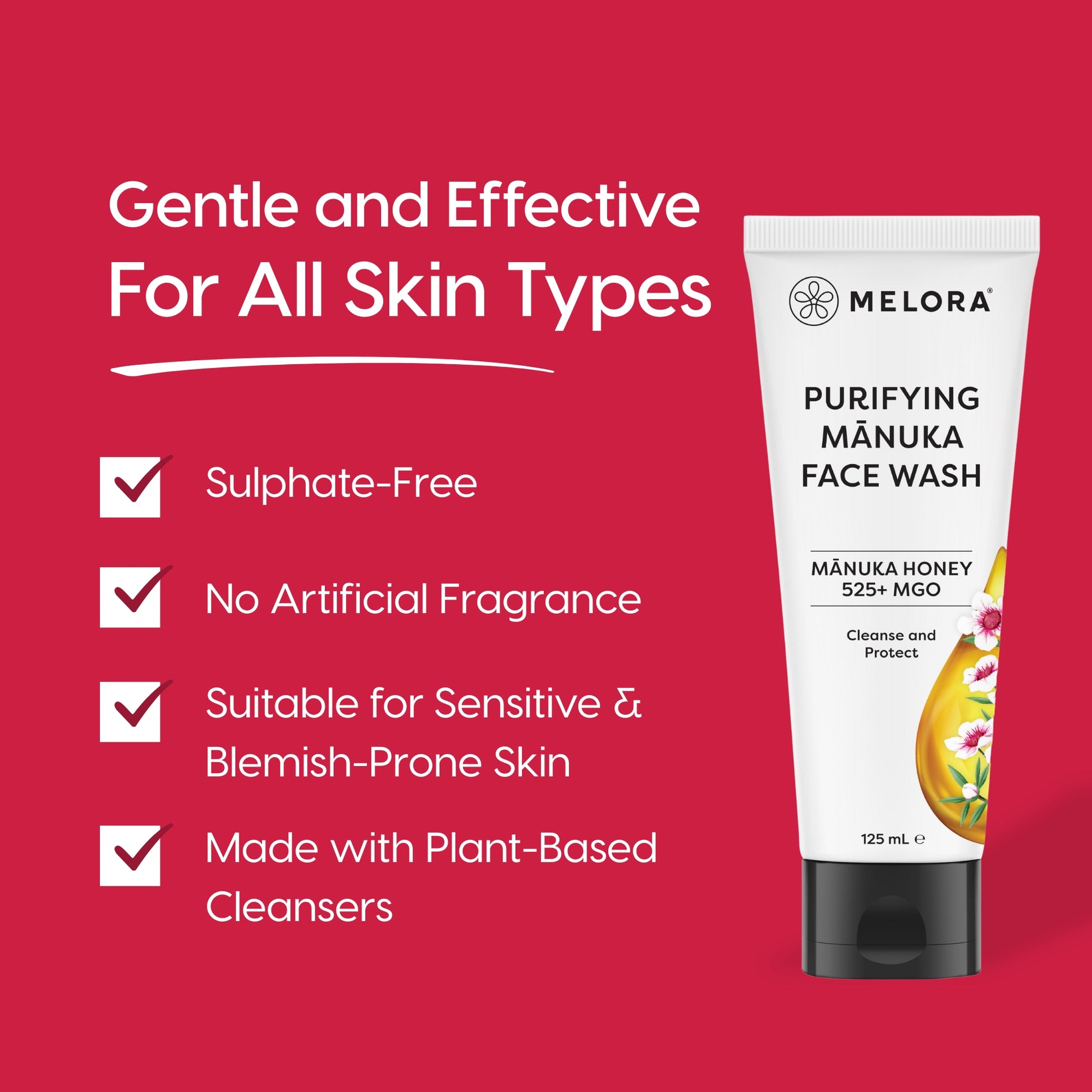 Purifying Mānuka Face Wash - Melora UK