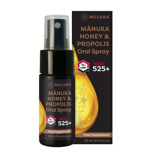 Propolis and Manuka Honey Oral spray - High Strength - Melora UK