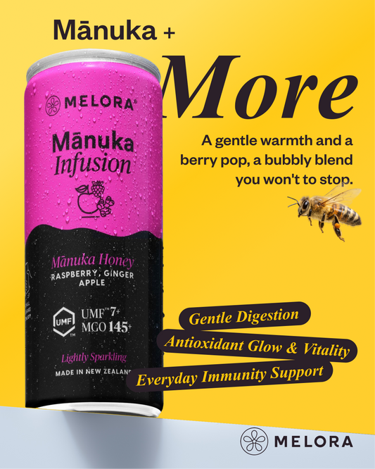 Sparkling Mānuka Honey with Raspberry, Ginger & Apple