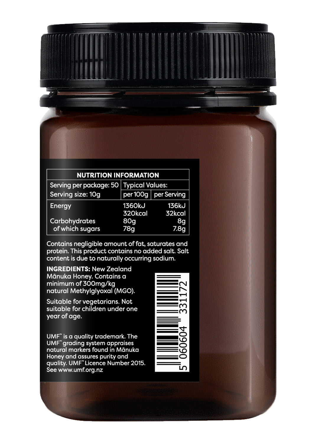 Mānuka Honey 300+MGO UMF10+ 500g - Melora