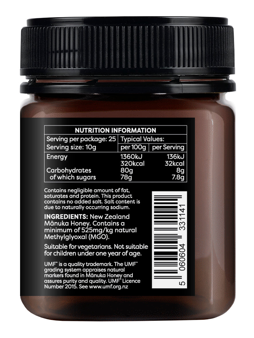 Mānuka Honey 525+MGO UMF15+ 250g - Melora