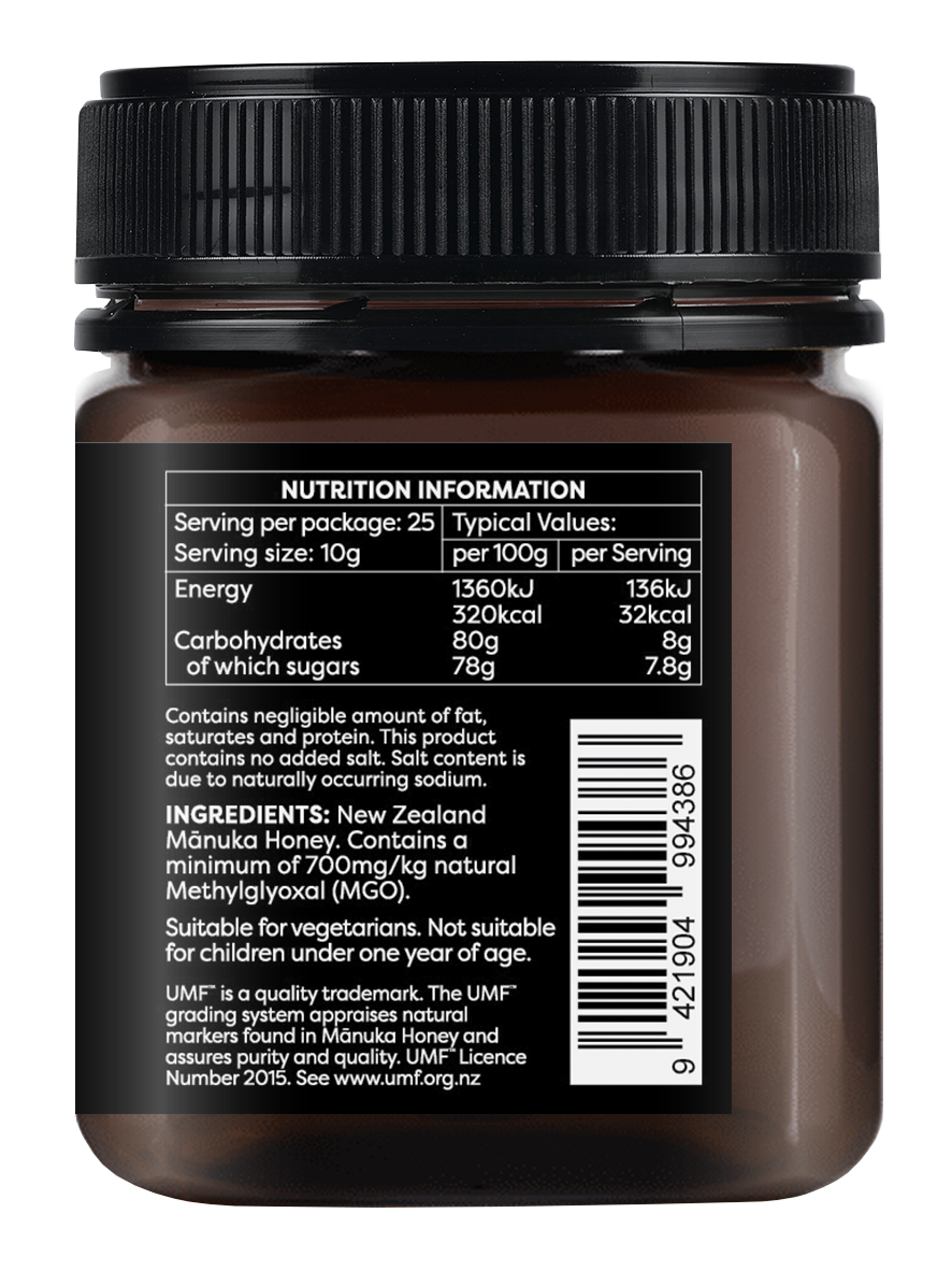 Mānuka Honey 700+MGO UMF18+ 250g - Melora