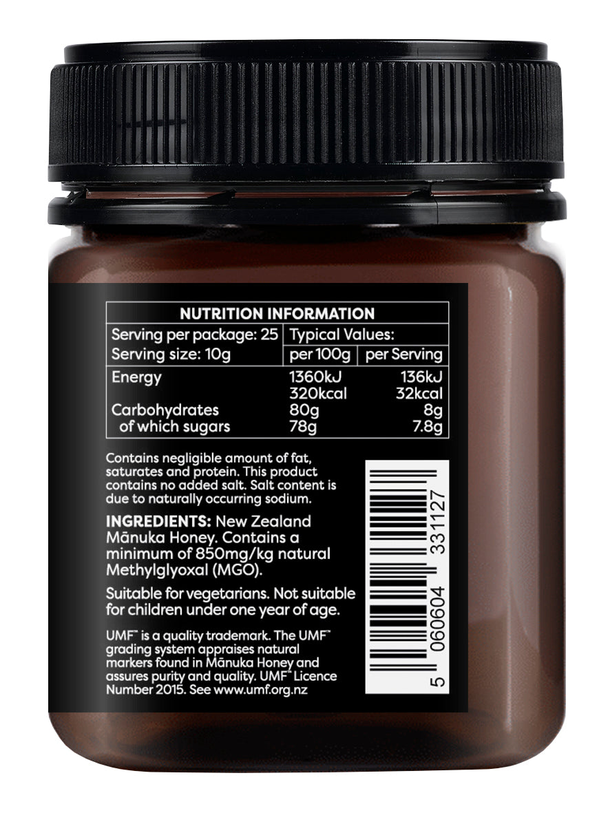 Mānuka Honey 850+MGO UMF 20+ 250g - Melora