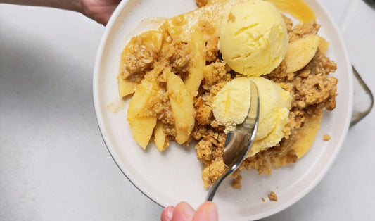 Warm Apple Crisp with Manuka Honey
