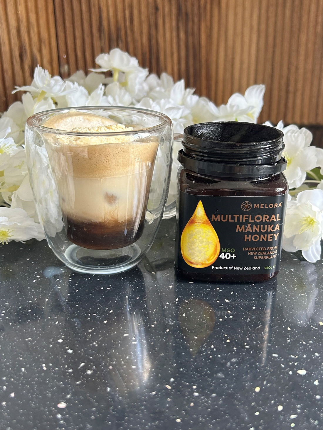 Heavenly Iced Coffee Delight with Melora Manuka Honey