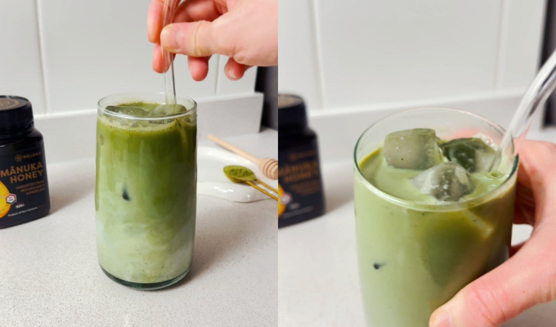 Iced Manuka Matcha Latte