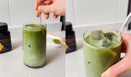 Iced Manuka Matcha Latte
