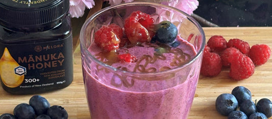 Raspberry and Blueberry Smoothie