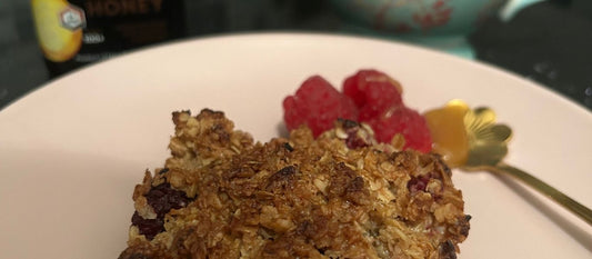 Energise Your Kids' Holidays with Raspberry Flapjacks and a Touch of Manuka Honey!