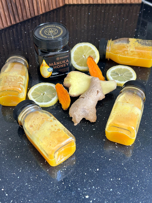 Boost Your Daily Wellbeing with a Refreshing Ginger & Tumeric Shot!