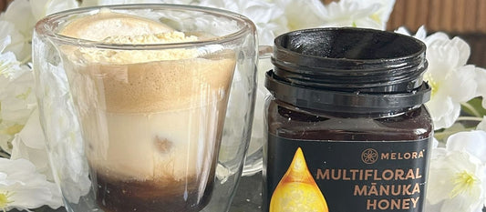 Heavenly Iced Coffee Delight with Melora Manuka Honey