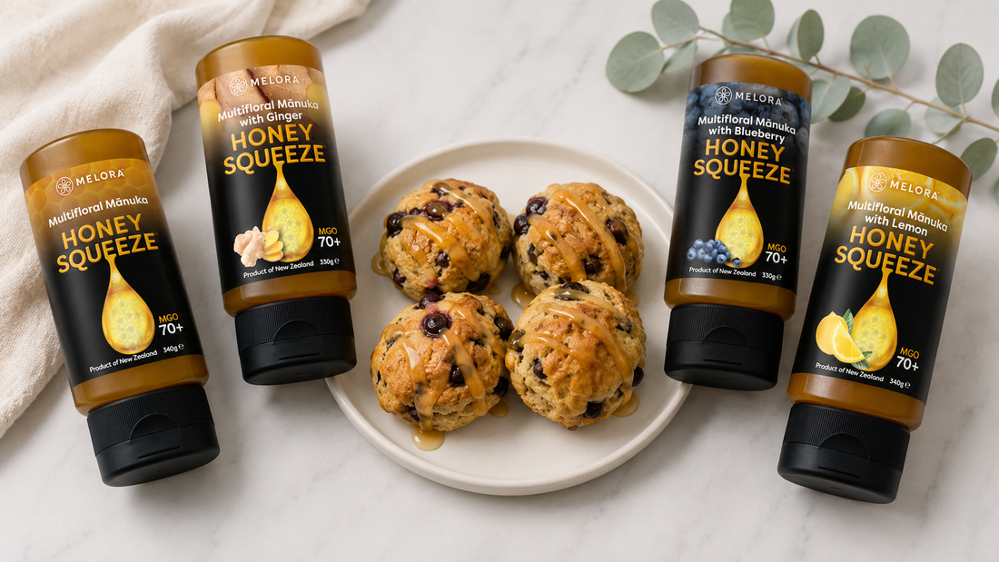 Blueberry Scones with Manuka