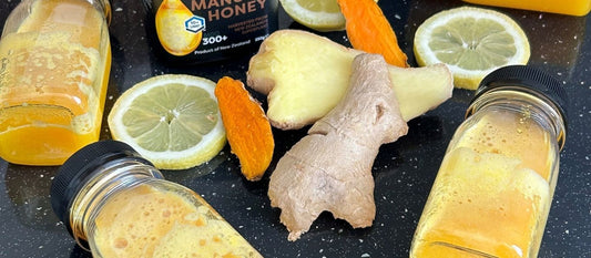 Boost Your Daily Wellbeing with a Refreshing Ginger & Tumeric Shot!