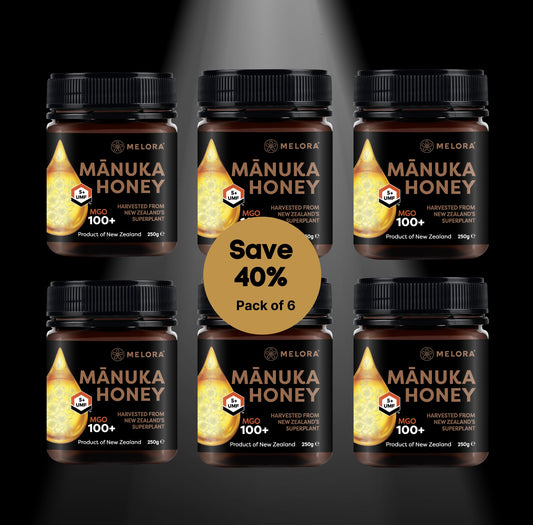 Pack of 6 Mānuka Honey 100+ MGO 250g