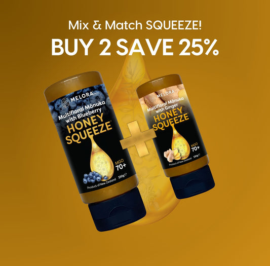 Mānuka Honey Squeeze Bottle 70+MGO Blueberry