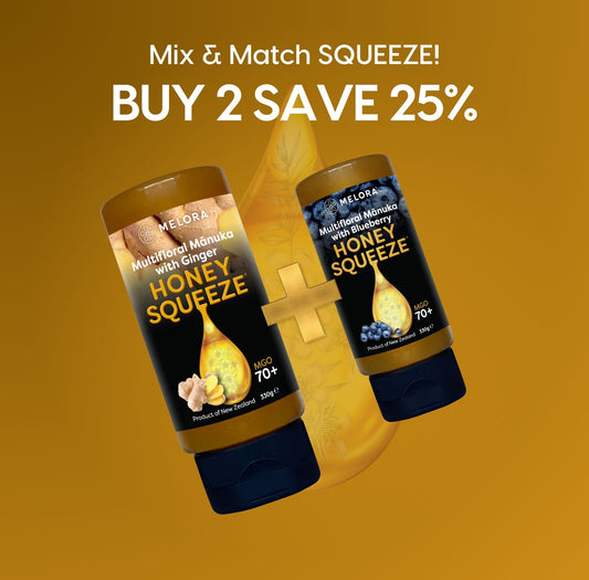 Mānuka Honey Squeeze Bottle  70+MGO Ginger