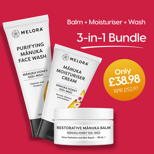 Value Pack: Mānuka Moisturiser Cream + Purifying Mānuka Face Wash + Restorative Mānuka Balm