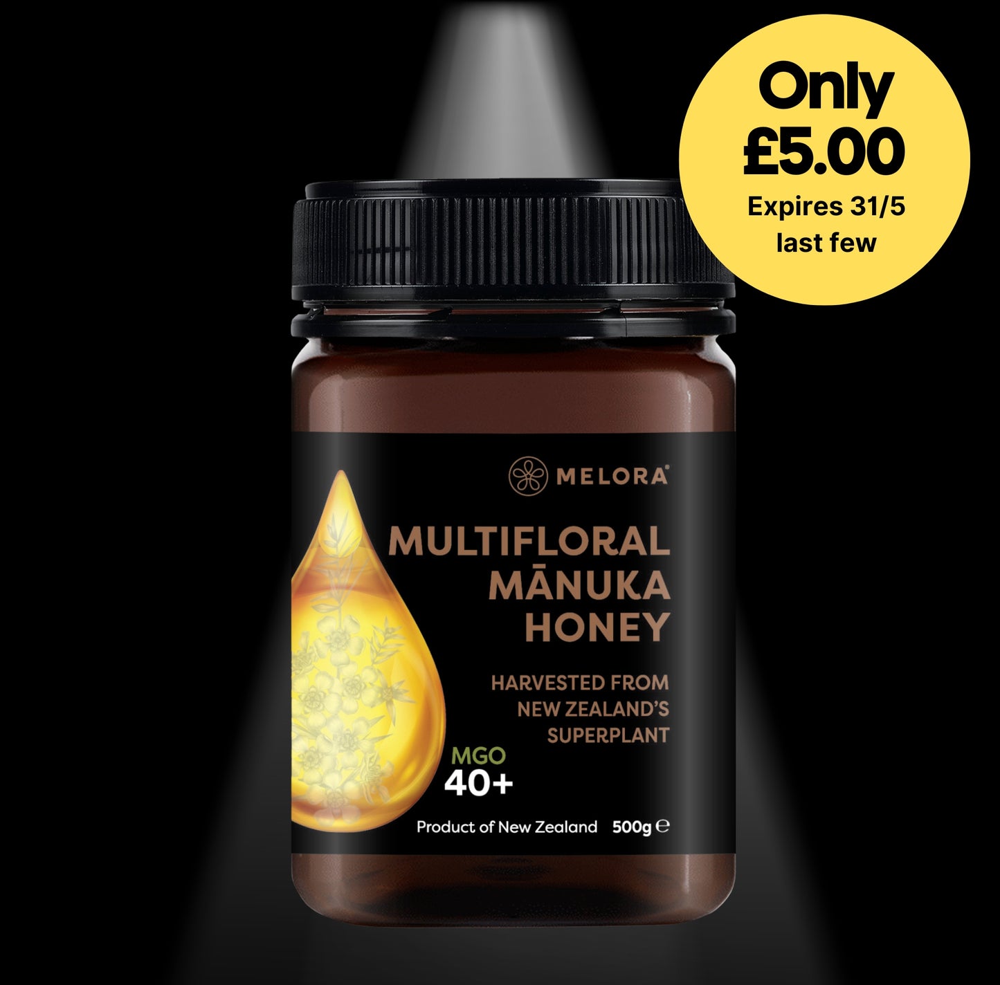 Mānuka Honey 40+ MGO 500g EXPIRES 31/5/2025