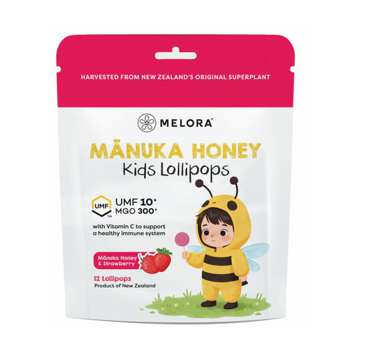 Melora Manuka Honey Kids Lollipops | Immune Support with Vitamin C