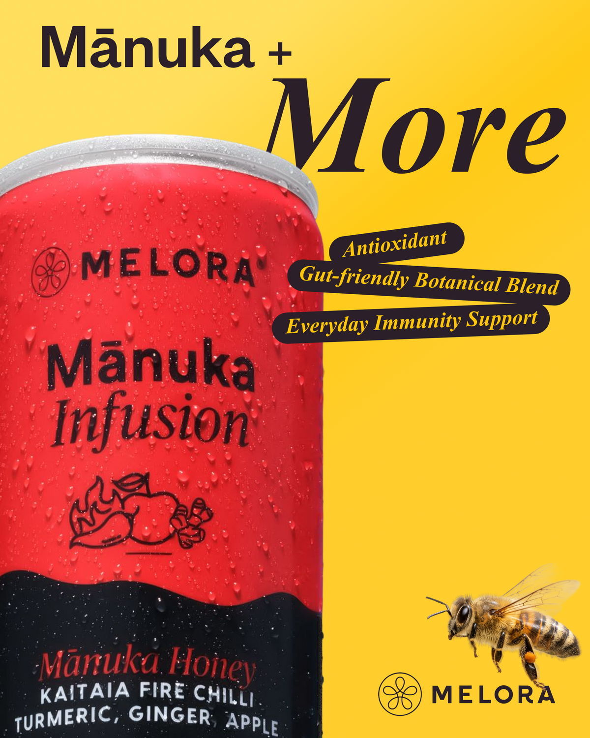 Sparkling Manuka Honey with Ginger, Turmeric, Apple & Kaitaia Fire Chilli