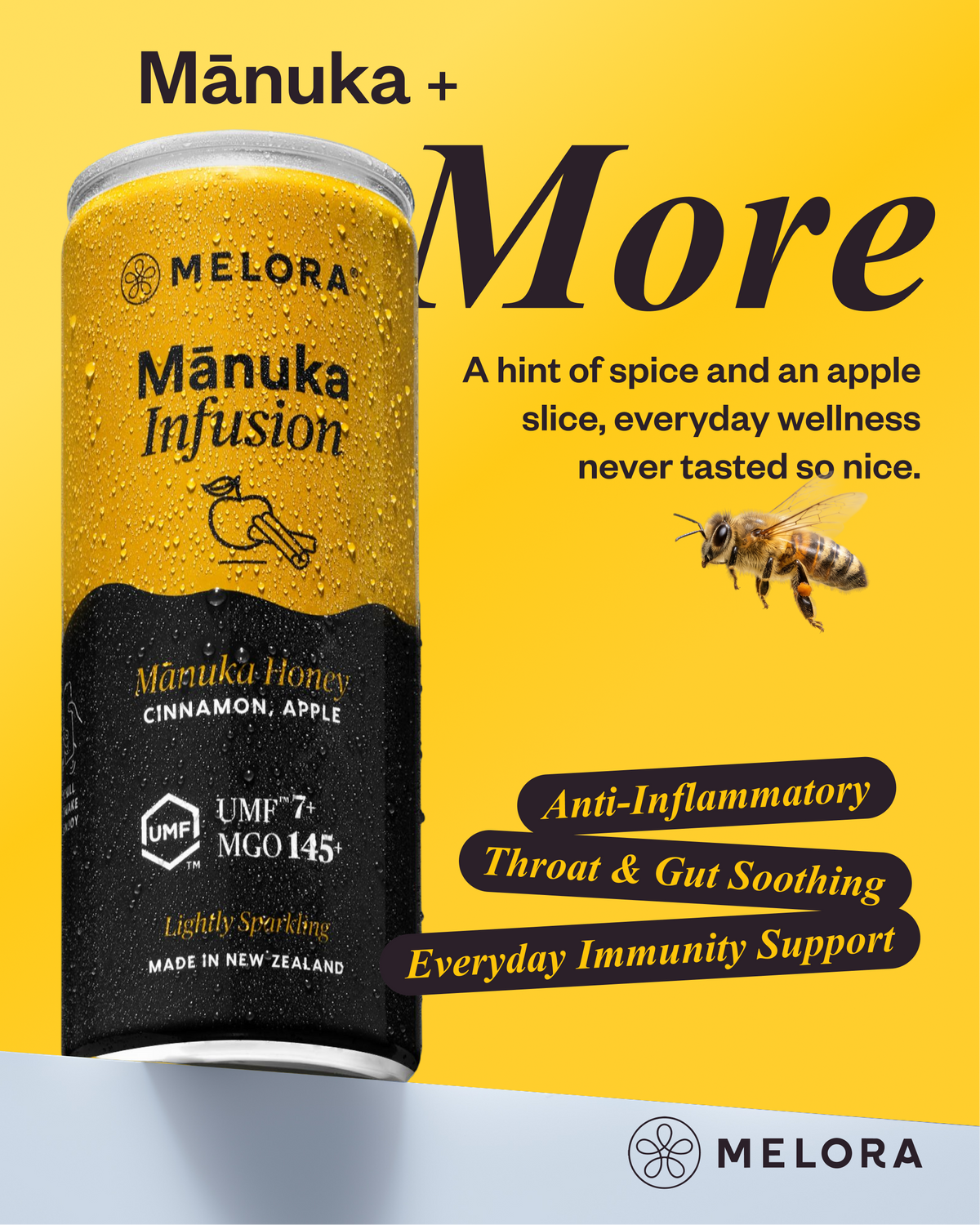 Sparkling Mānuka Honey with Cinnamon & Apple