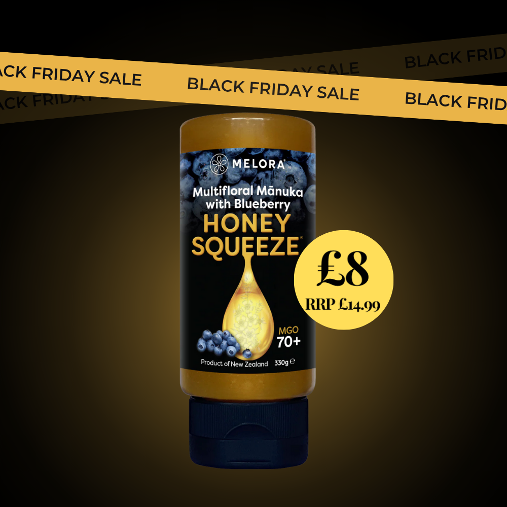 Mānuka Honey Squeeze Bottle 70+MGO Blueberry