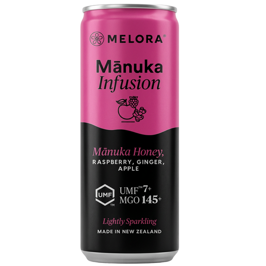 Sparkling Mānuka Honey with Raspberry, Ginger & Apple