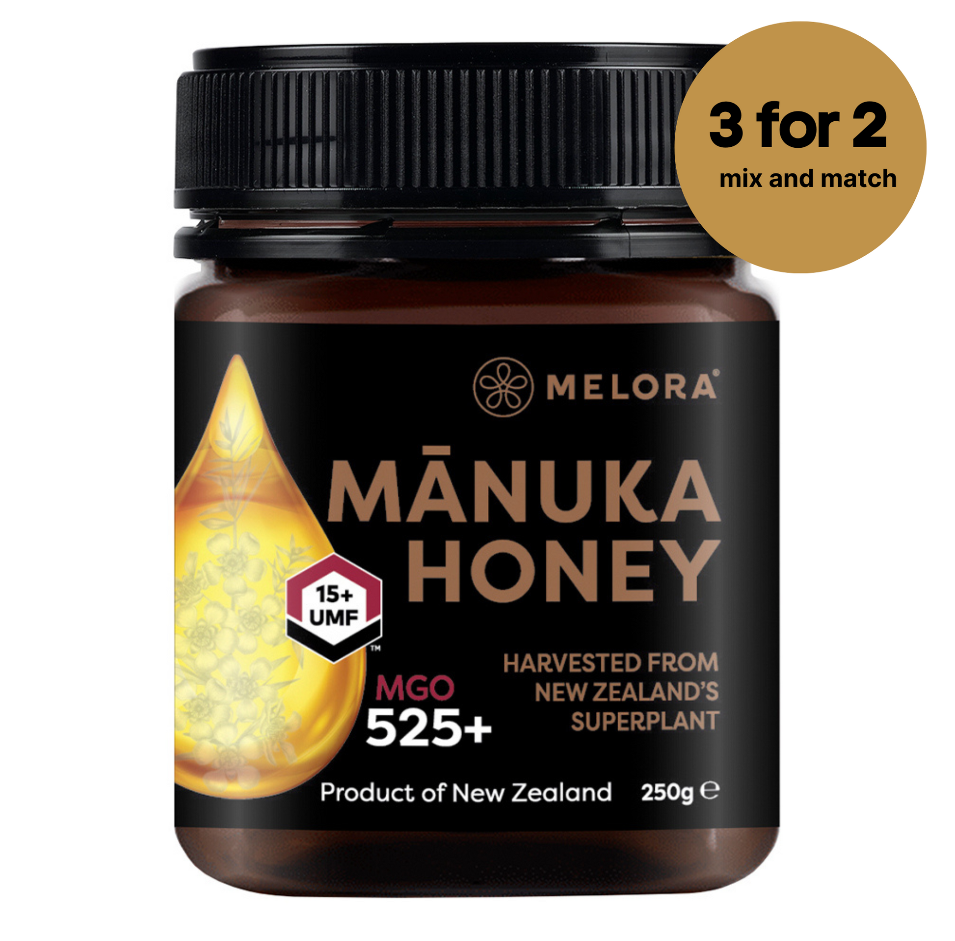 Mānuka Honey 525+ MGO 250g - Melora