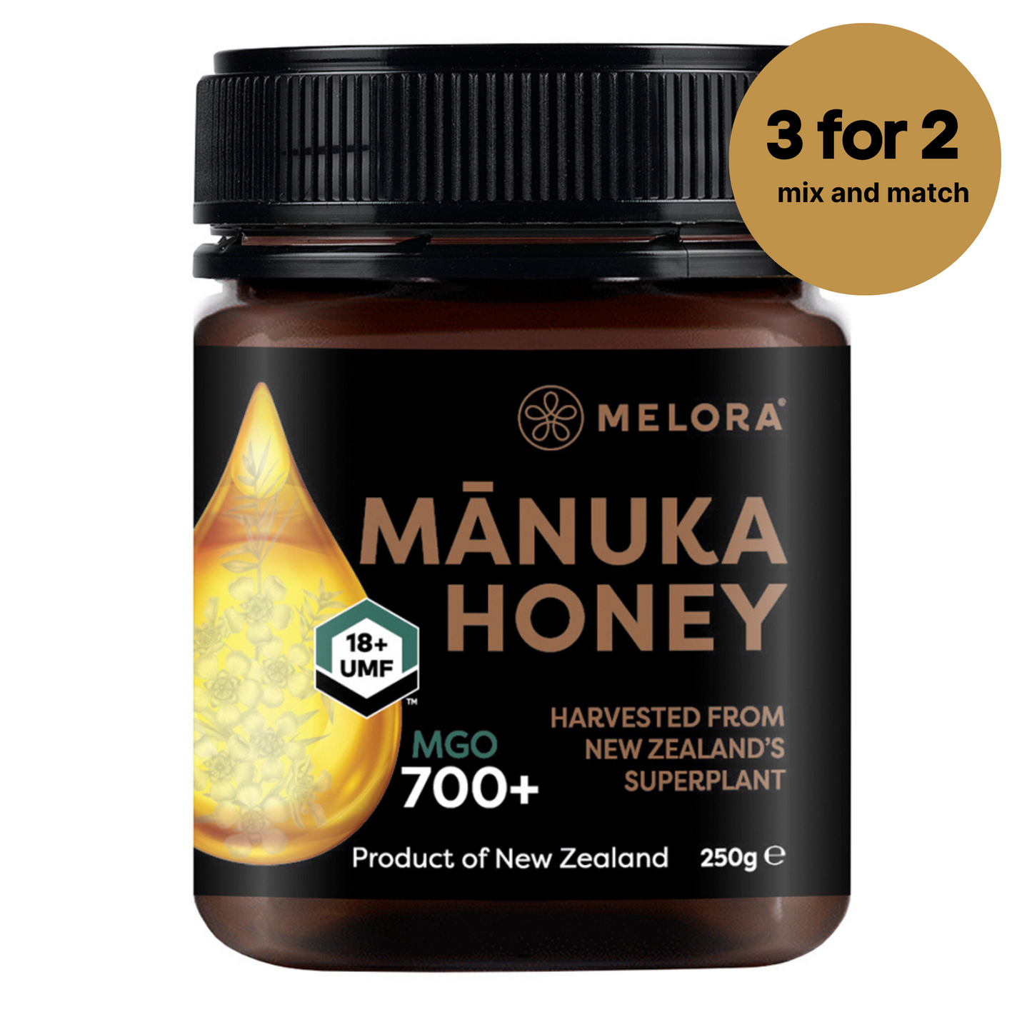 Mānuka Honey 700+ MGO 250g - Melora