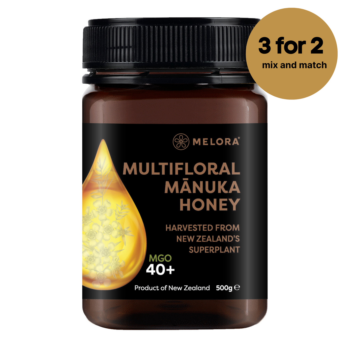 Mānuka Honey 40+ MGO 500g - Melora